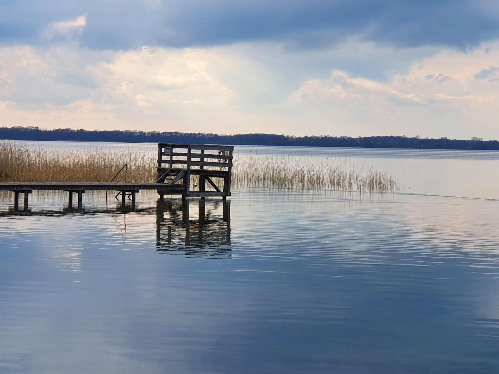 Idyllisches-Blockbohlenhaus-Mit-Eigenem-Garten-Und-Sauna-Zum-Wohlfuehlen Martensrade Buitenkant foto