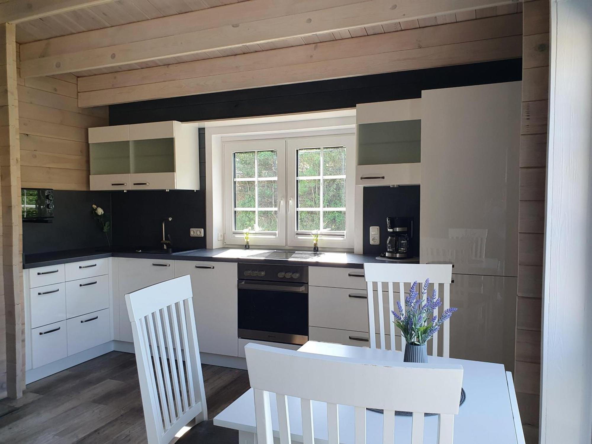 Idyllisches-Blockbohlenhaus-Mit-Eigenem-Garten-Und-Sauna-Zum-Wohlfuehlen Martensrade Buitenkant foto